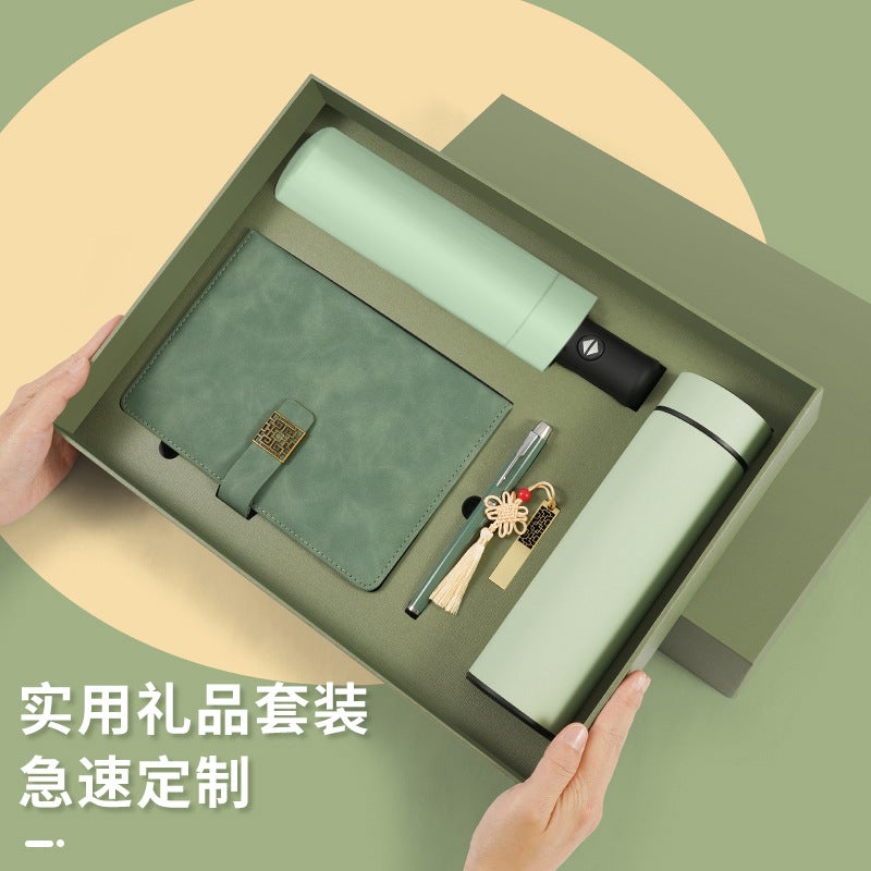 A5 Guochao Notebook Gift Box Suit Custom Logo Business Company Accompanying Gift Notepad Custom Printing - Image 4